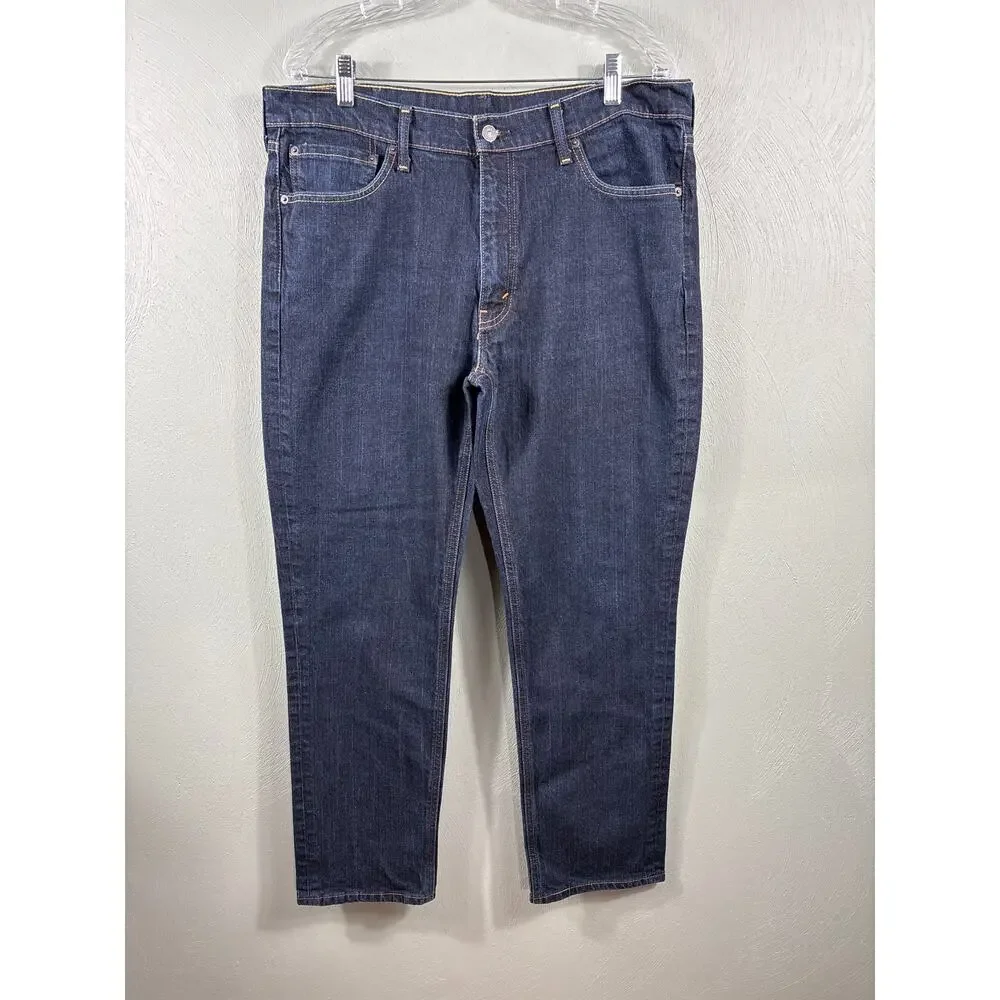Levi's Strauss 541 Pants Denim Jeans Men's Size 38x32‎ Blue Dark Wash Mid Rise
